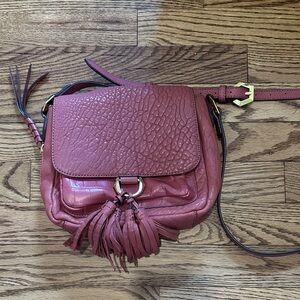 OrYANY Rose Pink Leather Crossbody Bag